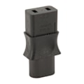 Pikkukuva 2 / 5: IEC320 C8 - IEC320 C9 -sovitin C8 uros - C9 naaras Muuntaja Virtamuuntokytkin AC 250V 6A 1500W