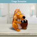 Miniatyrbilde 4 av 5: Djurdocka Istid Scrat Ekorn Plysj Lekebaby (Nøtteknekker, 10,6 tommer)