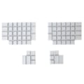 Pikkukuva 2 / 5: 76 st PBT Blank Keycap DSA Profil Gaming Keycap Ergodox för Key Button Keyc Vit