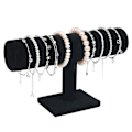 Miniatyrbilde 1 av 5: Armbånds- og klokkeholder, sammetsarmbåndsdisplay, T-formet displayholder for smykkearmbånd og klokke