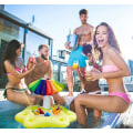 Miniatyrbillede 4 af 5: Flydende bar til pool, voksen pool float, oppustelig pool bar, flydende bar, 95x55x65cm