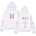 Miniatyrbild 3 av 3: Bts unisex hoodie Casual hoodie Cosplay jacka topp svart Black XXL