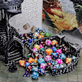 Miniatyrbild 5 av 5: Dnd-tärningar, 6 x 7 set polyedriska dubbelfärgade tärningar påsar för fängelsehåla och drakar Mtg Bordsspel Rpg Dnd D20 D12 D10 D8 D4