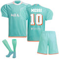 Pikkukuva 1 / 2: 2024 Inter Miami CF bortamatchtröja med strumpor för barn nr 10 Messi 24