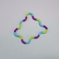 Miniatyrbillede 1 af 5: 2 Pak Tangle Twist Fidget Legetøj/Sanse Legetøj Multifarvet