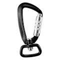 Miniatyrbild 2 av 5: Lixada 2 stycken Swivel Karabiner 360° Rotation Swivel Karabiner Liten Självspärrande Karabiner Swivel Hängmatta Hängande Clip Husdjurskoppelkrok