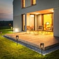 Pikkukuva 5 / 5: 4 aurinkokennolamppua LED-soihtuja ulkokäyttöön I IP44 I Automaatti