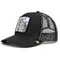 Miniatyrbillede 2 af 2: Vuxen Black Panther Mesh Cap Sommar Baseball Cap Trucker Cap W-WELLNGS Tiger - Sort Tiger - Black