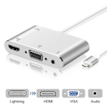 Miniatyrbilde 1 av 4: 1080p Lightning til HDMI VGA Audio Video Adapter for Apple - Perfet
