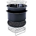Pikkukuva 1 / 5: Airfryer-lisävarusteet, sopii kaikkiin 6/7/8 tuuman Airfryereihin, 5 osaa (koko: 6 tuumaa, 5 osaa)