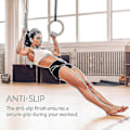 Miniatyrbillede 2 af 4: Gymnastikringe i træ inklusive ophængsstropper - Sæt 2-6 meter lange - Justerbare gymnastikringe '-PO-