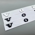 Pikkukuva 2 / 2: Hopea Abs Bilin Takaluukun Kirjaimet Embleemi Logo Volvo C70 C30 S60 S60l Xc90 Xc60 V60 V40 S80 S80l Auton Muotoilutarrat-WELLNGS