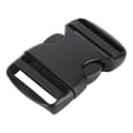 5 Pcs Quick Release Buckle Plastic Double Adjustable Strap Buckles Replacement DIY Craft for Backpack Black For 38mm Width Strap-FY-
