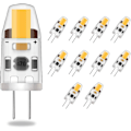 Miniatyrbillede 1 af 6: 10 stk LED G4 dæmpbare pærer, 2W, varm hvid, AC/DC 12-24V - Perfet