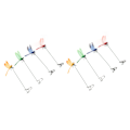 Miniatyrbilde 3 av 8: 8 stk falske Dragonfly Clip Vanntett utendørs 3D Dragonfly Hage Dekorative klips Hjem uteplass prydnader Håndverk