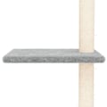Miniatyrbilde 8 av 9: vidaXL Gulv-til-tak kløsetre lysegrå 267,5-297,5 cm Grå 6050