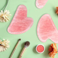 Miniatyrbillede 3 af 5: Gua Sha-massageredskab i rosenkvarts, jade GuaSha-ansigtsredskab, Gua-Sha-sten til nakke og kropsspa