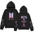 Miniatyrbild 1 av 3: Bts unisex huvtröja Casual huvtröja Cosplay jacka topp Svart Black S