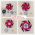 Miniatyrbilde 2 av 3: Tete De Tondeuse, 6-blads stålblad trimmerhode Tte De Dbroussailleuse‘-HJ-