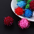 Pikkukuva 3 / 5: 100 kpl 30 mm Mini Pehmeät Fluffipomponit Pomponit Glitterpallot Käsintehtyjä Lasten Leikkikalut DI