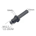 Miniatyrbillede 3 af 5: Metall Tungt 1/2-20UNF 13mm Borrchuck Hex Skaft/SDS/Socket Firkant Adapter js