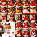 Miniatyrbild 2 av 7: Söt plysch julhatt jultomte älghatt Flera stilar nyårsfest dekoration julklapp till vuxna barn 26