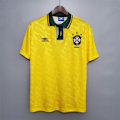 Miniatyrbild 4 av 5: Brasiliansk retro fotbollströja 1991/1993 för tonåringar customized m