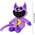 Miniatyrbilde 3 av 5: Smiling Critters plysj, morsomme Smiling Critters plysj, søte kosedyr pute dukke leker for fans barn gutter jenter bursdag [DB] Cat Nap