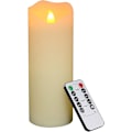 Miniatyrbillede 8 af 8: 1 stk LED Bloklys, Ægte Voks 20cm med Fjernbetjening til Bryllupsdekoration 8 tommer - 8 tum – 1 styck 8 tum \u2013 1 styck