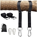 Miniatyrbilde 1 av 5: Tregynge Hengende Stropper, 5/10 fot Lange Stropper med 2 Holdbare Sikkerhetslåser Karabinkroker Holder Opptil 1000 kg, Polyester Stropper Perfekt for Hage