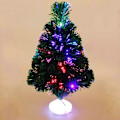 Miniatyrbillede 1 af 5: 42cm Små Juletræer, Fiberoptiske Juletræer Med 8 Farveskiftende Iriserende LED-lys Kunstige Forbelyste Mini Bordtræer (FMY)