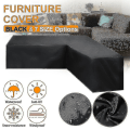 Miniatyrbilde 3 av 4: 12 Størrelser L-Formet Allround Beskyttelse Vanntett Rottinghjørnemøbler Trekk Hage Terrasse Utemøbler Sofa Beskyttelse Støvdeksel 215*215*87cm