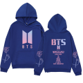 Miniatyrbild 4 av 5: Bts unisex hoodie Casual hoodie Cosplay jacka topp svart Black L