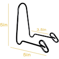 Miniatyrbillede 2 af 5: 4-pak Sort Display Stativ Easel Jernstativ til Display Medium Dybe Skåle, Fade og Dybe Retter