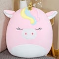 Miniatyrbilde 3 av 5: 20 cm Squishmallows Kosedyr Barn Blå Grønn Rosa Ko Myk Plysjleketøy Blue Cow