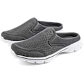 Miniatyrbild 2 av 5: Herr Open Back Sneaker Clogs Knit Mules Skor Lättvikts andas tofflor