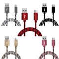 Pikkukuva 4 / 5: 5-pakkaus 2m punottuja Lightning-kaapeleita lataus- ja datakaapeli iPhone 11 13 14 -KK
