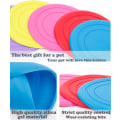 Miniatyrbild 5 av 5: 7-pack hundfrisbee i silikon för träning, högflygande aerodynamisk frisbee - lätt, flytande hundfrisbees