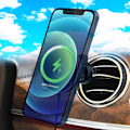 Pikkukuva 2 / 5: Musta magneettinen langaton autolaturi, sopiva yhteensopiva iPhone 13 App -KK