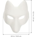 Pikkukuva 2 / 4: Susimaskit Eläinmaskit 2kpl Kettu Maski, Halloween Valkoinen Kettu Maski A A
