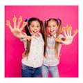 Miniatyrbilde 5 av 5: Tiny Hands Fingerdockor Hand Sax Rock Paper Game