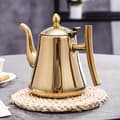 Miniatyrbillede 2 af 10: Tekande i rustfrit stål med aftagelig infuser til te og kaffe 1.5L Silvery