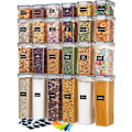 Miniatyrbild 1 av 4: 24-pack Lufttäta Matförvaringsbehållare med Lock - BPA-fria