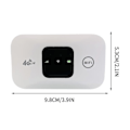 Miniatyrbilde 3 av 5: 4G mobil hotspot, høyhastighets trådløs internett-router bærbar lomme wifi, liten nettverkshotspot for bil utendørs - perfekt