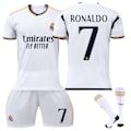 Pikkukuva 1 / 2: 23-24 Real Madrid Kotipeli Lasten Jalkapallopaitasetti Nr. 7 Cristiano Ronaldo No. 7 Ronaldo No. 7 Ronaldo 26