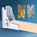 Miniatyrbillede 1 af 5: 90 graders selvlåsende foldbare bordben stolforlænger foldbar selvlåsende foldbare fødder hængsler hardware Silver 2PC