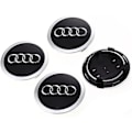Pikkukuva 4 / 4: Keskikupit AUDI 60mm 4 kpl musta black_Paris musta black black 80