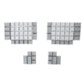 Pikkukuva 4 / 5: 76 st PBT Blank Keycap DSA Profil Gaming Keycap Ergodox för Key Button Keyc Vit