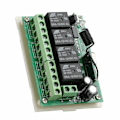 Miniatyrbilde 4 av 5: 4-kanals 443MHz Trådløs RF-fjernkontroll Relébryter med 2 mottakere