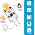 Miniatyrbilde 6 av 6: 10 stk LED G4 dimbare lyspærer, 2W, varm hvit, AC/DC 12-24V - Perfet